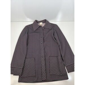 Vintage JC Pennys Polyester Dress Blazer Long Sleeve Lightweight Womens SZ 10